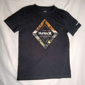 Hurley Black Tee with Diamond Graphic